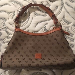 Dooney and Bourke brown and tan purse.